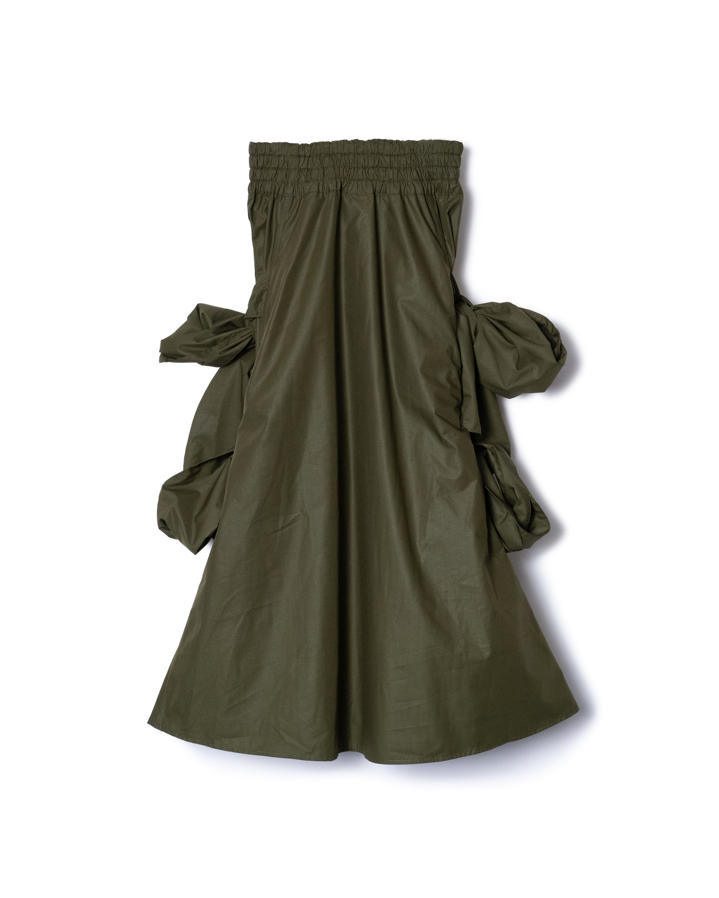 PRE ORDER / SIDE RIBBON SKIRT (KHAKI)