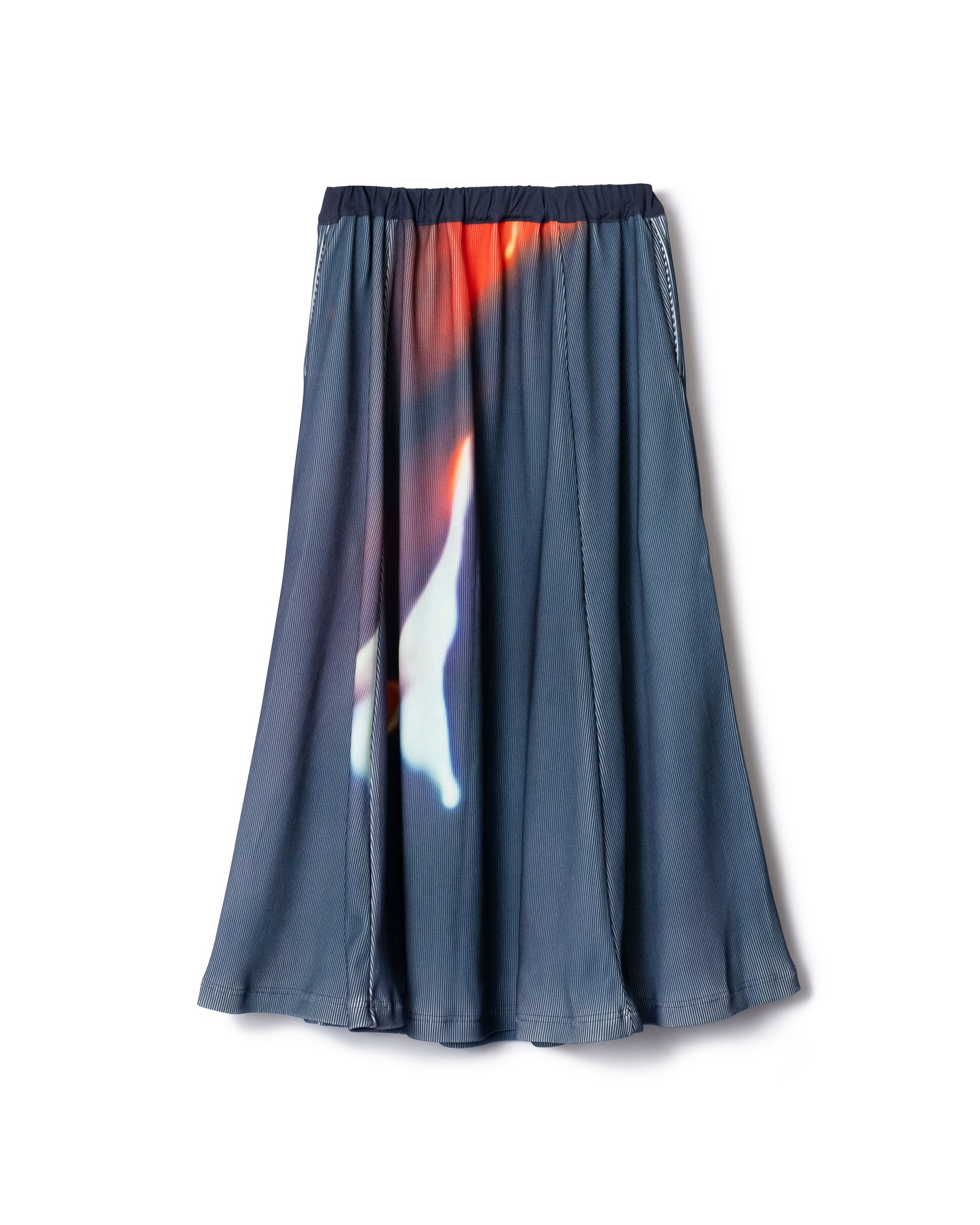 PRE ORDER / PRINT RIB FLARE SKIRT (FLASH)