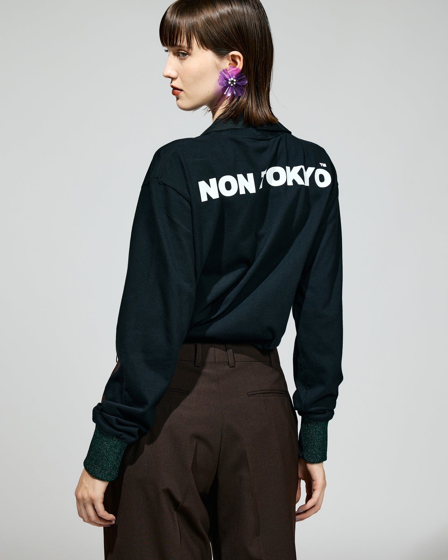 NON TOKYO / DOUBLE RIBBON SHIRT (BLACK)