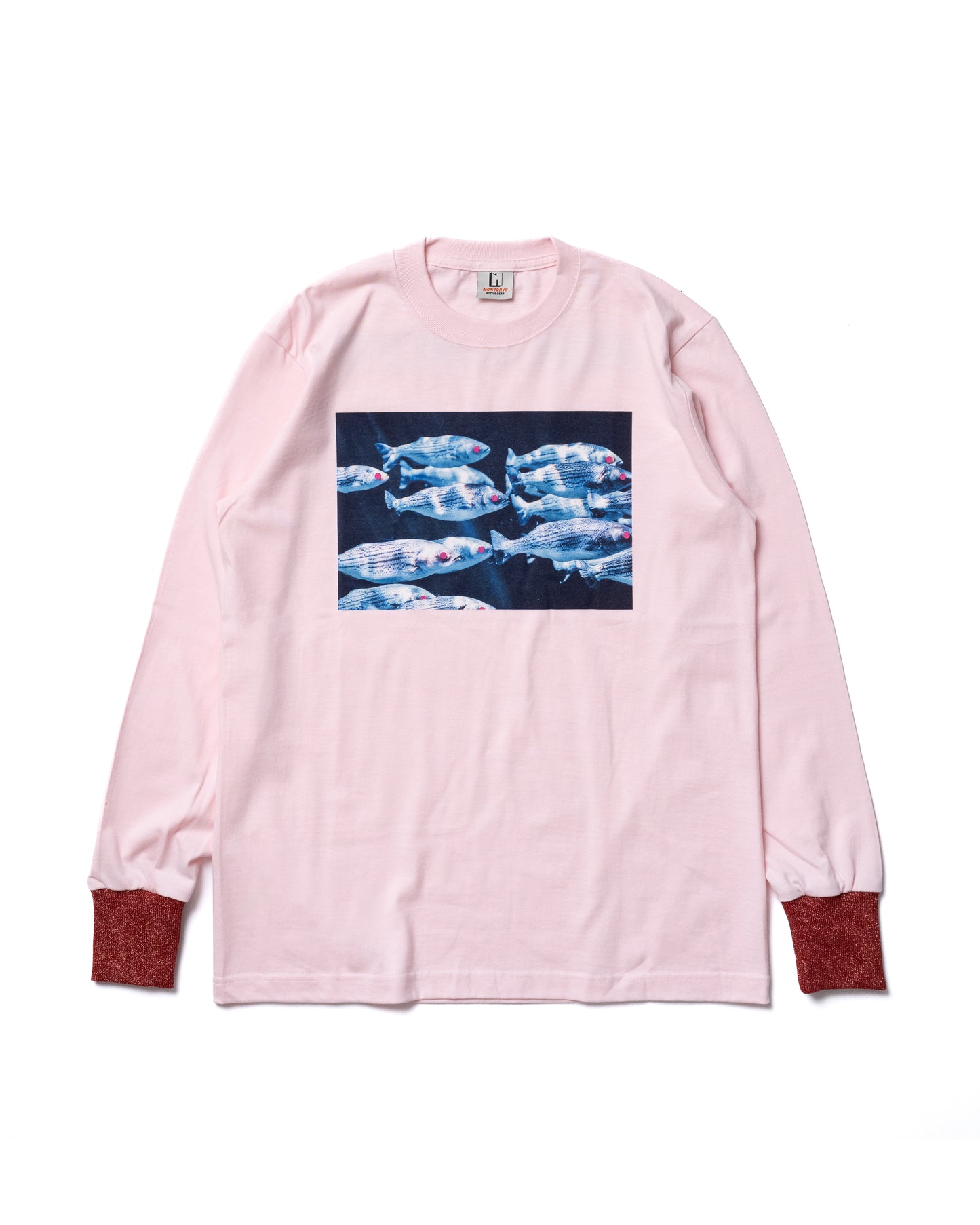 PRINT L/S T-SHIRT (FISH/PINK)