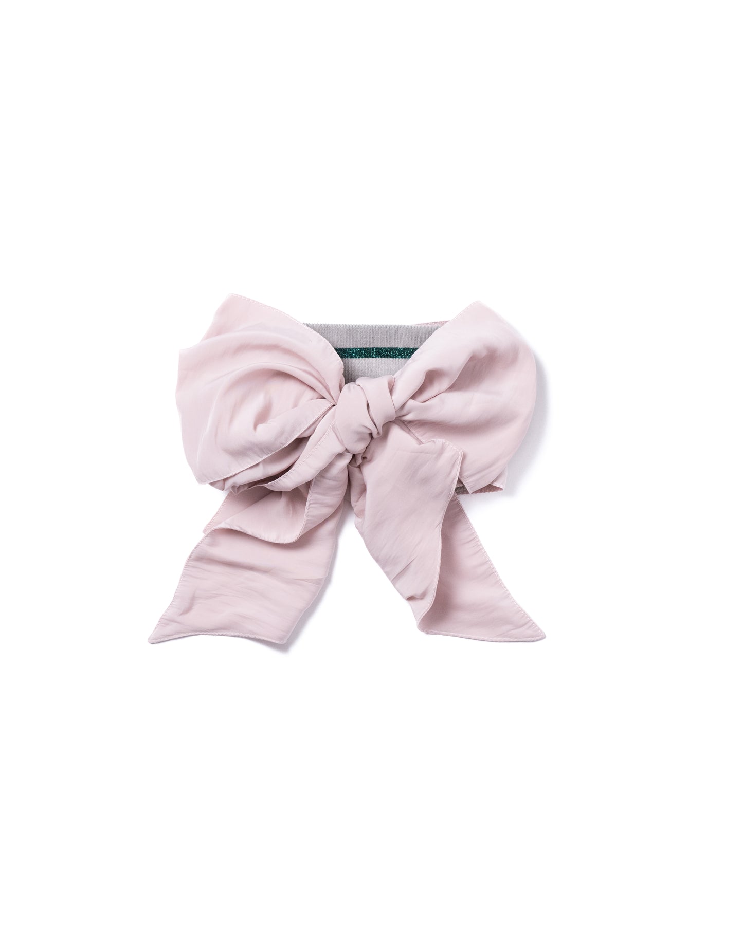 RIBBON HAIR-BAND (PINK×GRAY)