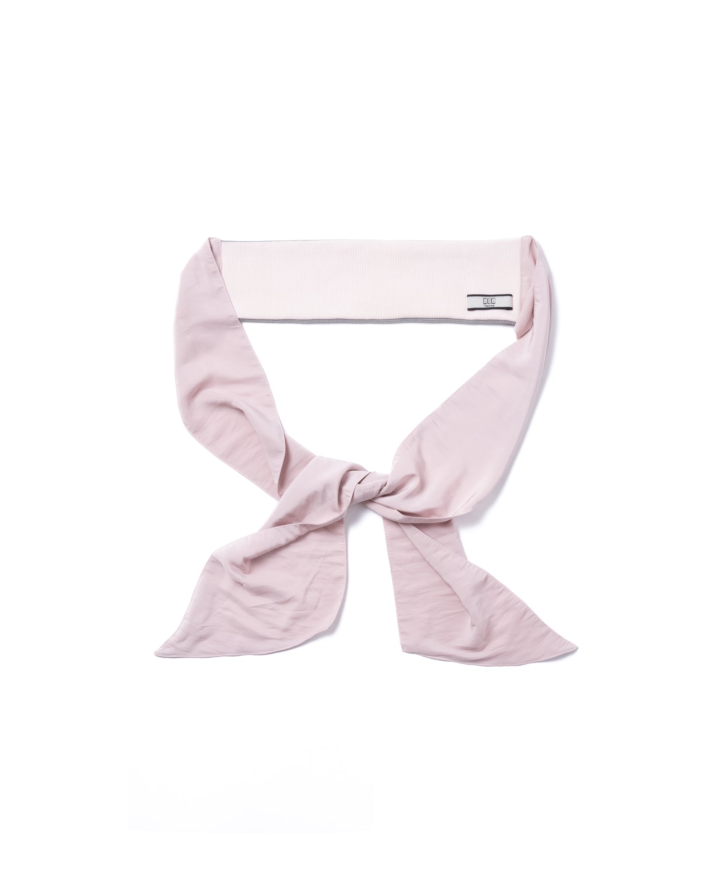 RIBBON HAIR-BAND (PINK×GRAY)