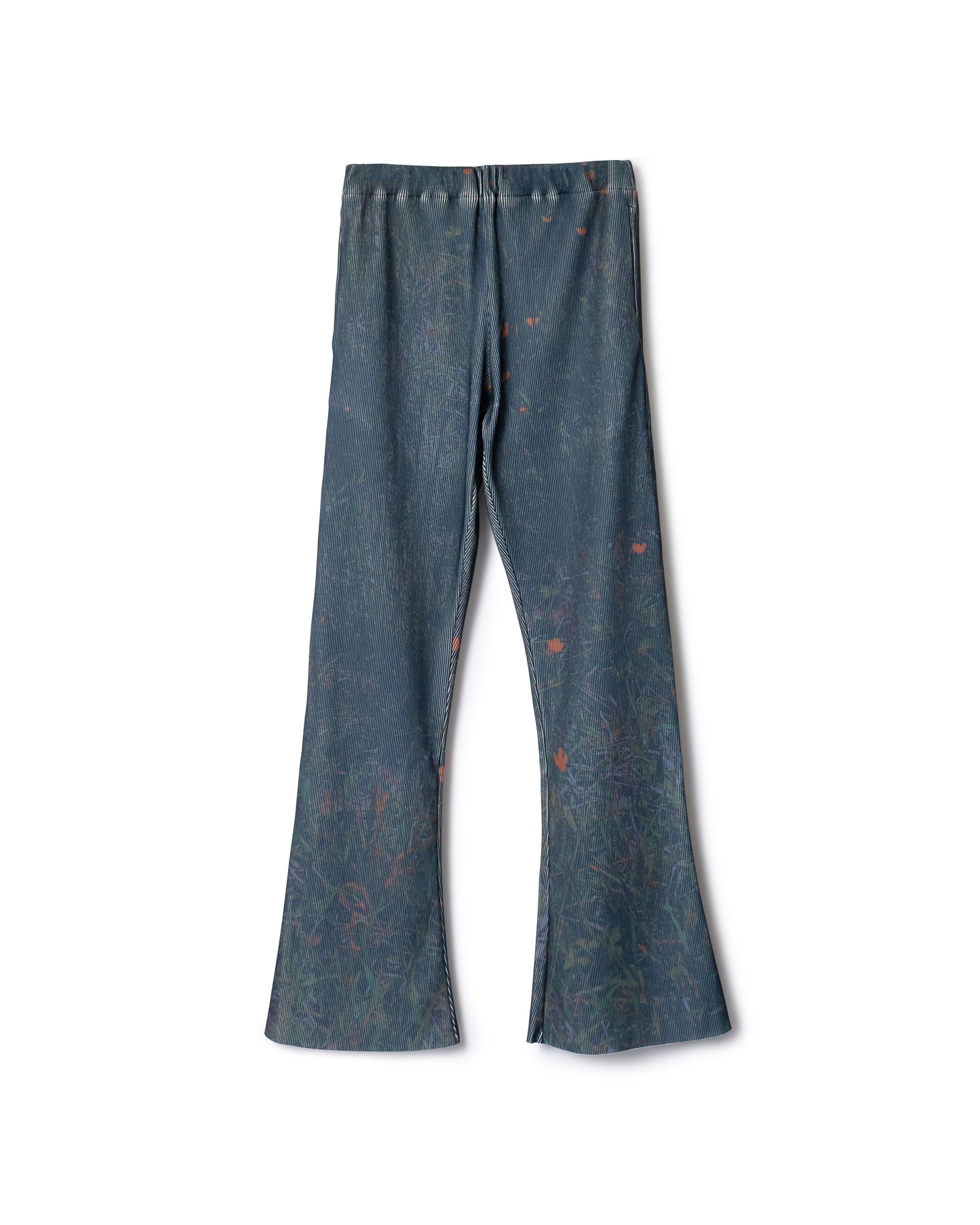 PRE ORDER / PRINT RIB FLARE PANTS (FLOWER)