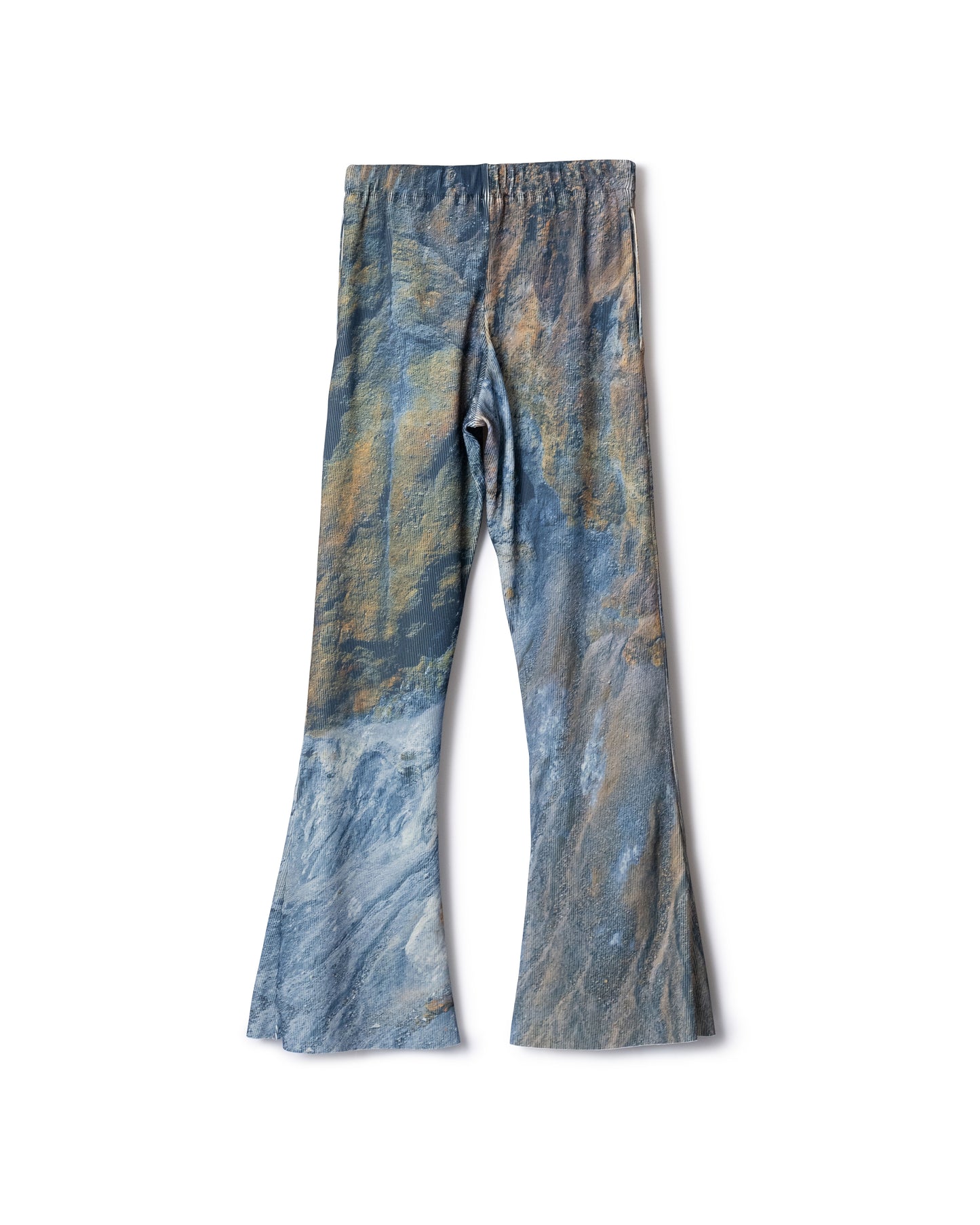 PRE ORDER / PRINT RIB FLARE PANTS (MOUNTAIN)