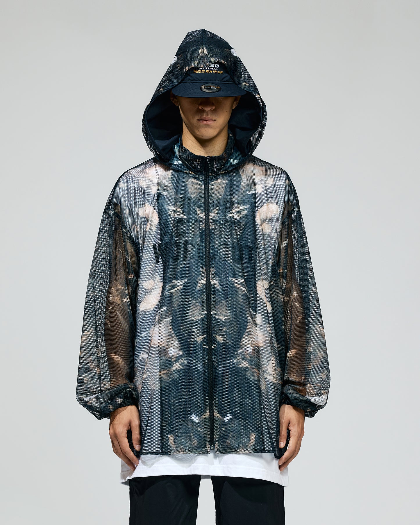 PRE ORDER / PRINT MESH ZIPUP PARKA (CAMO)