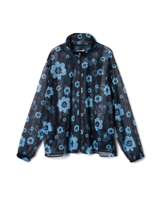 PRE ORDER / PRINT MESH ZIPUP PARKA (FLOWER)