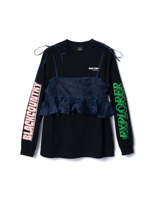 NON TOKYO / DOUBLE RIBBON SHIRT (BLACK)