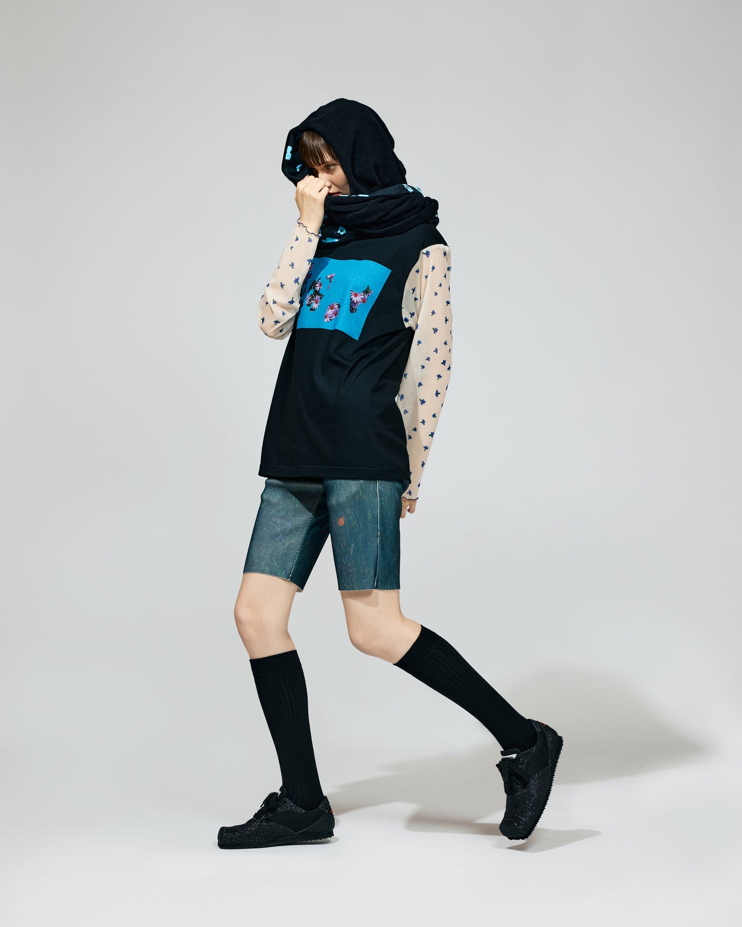 NON TOKYO / DOUBLE RIBBON SHIRT (BLACK)