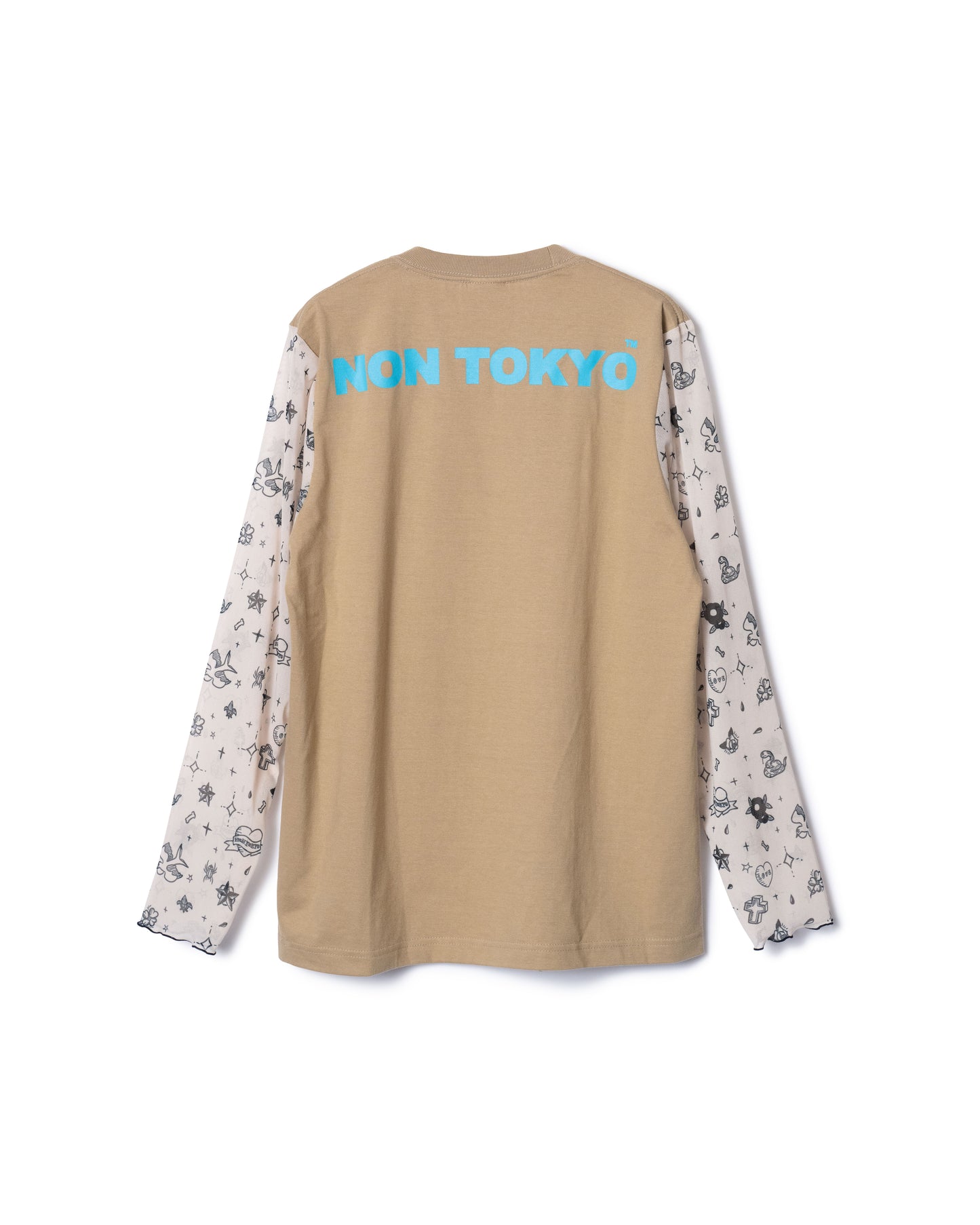 PRE ORDER / N SHEER SLEEVE L/S T-SHIRT (BEIGE)