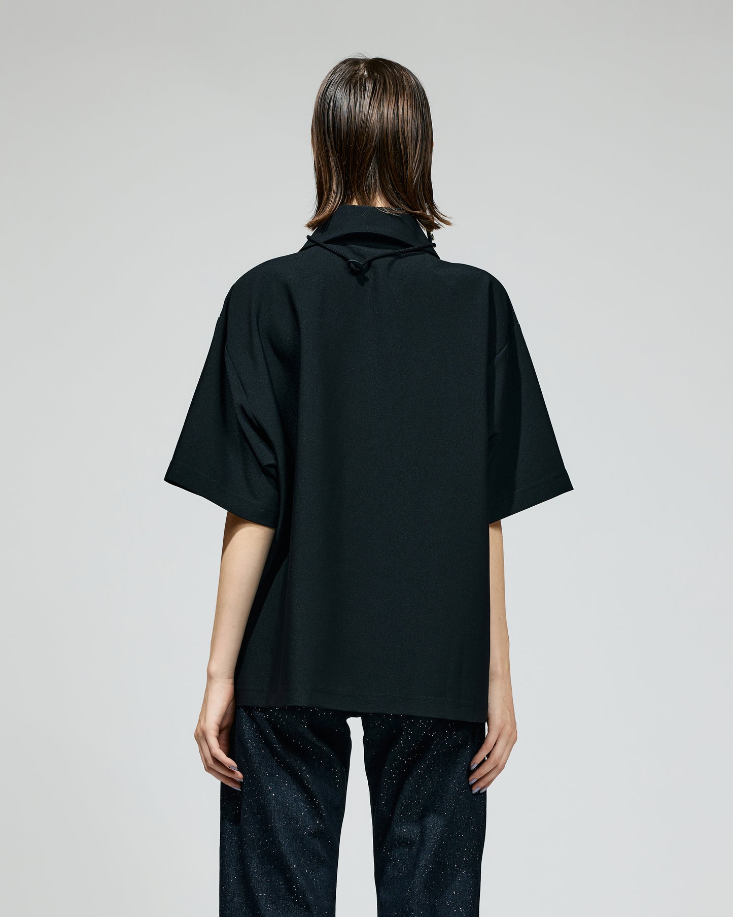 NON TOKYO / DOUBLE RIBBON SHIRT (BLACK)