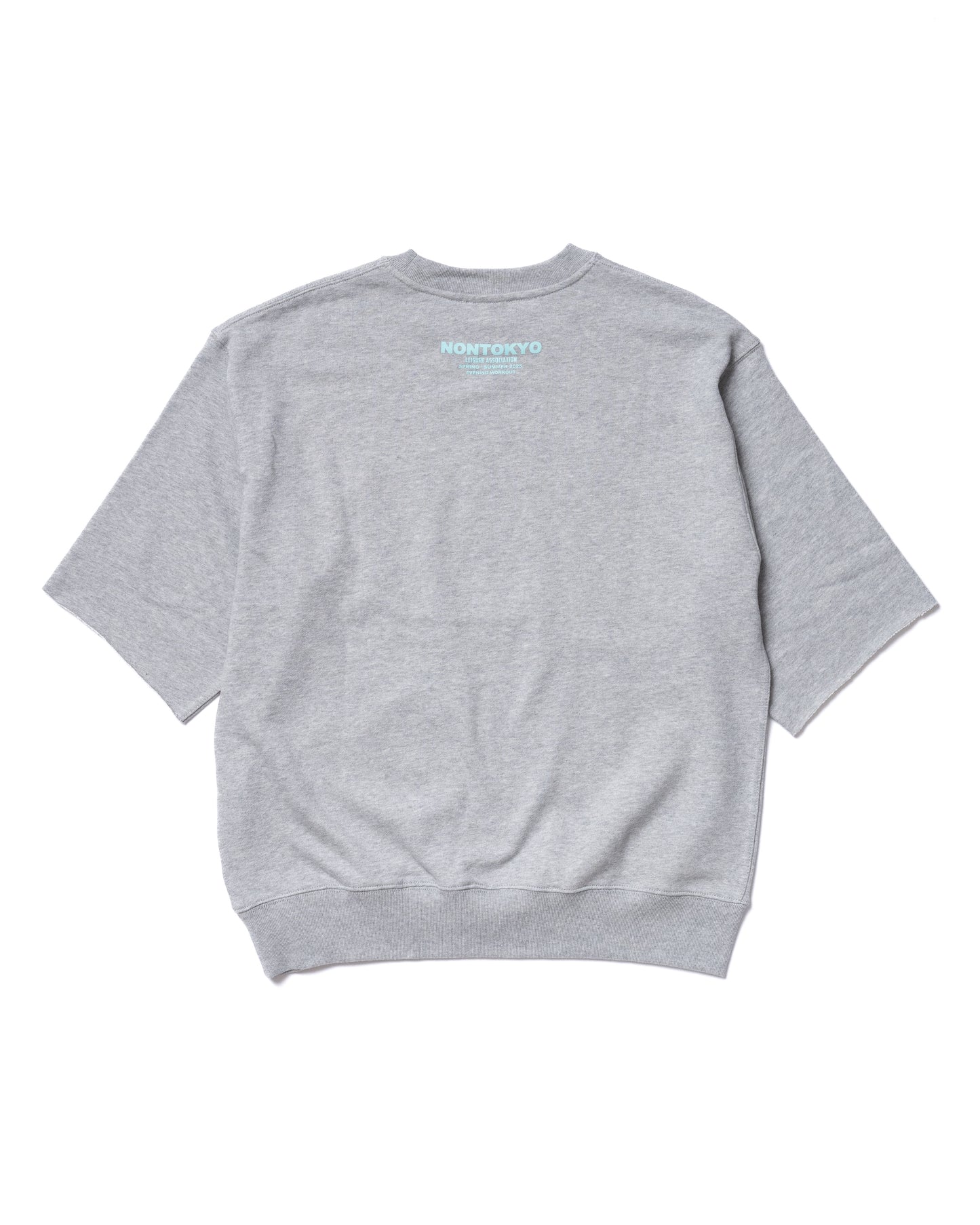 PRINT HALF SLEEVE SWEAT (GRAY)