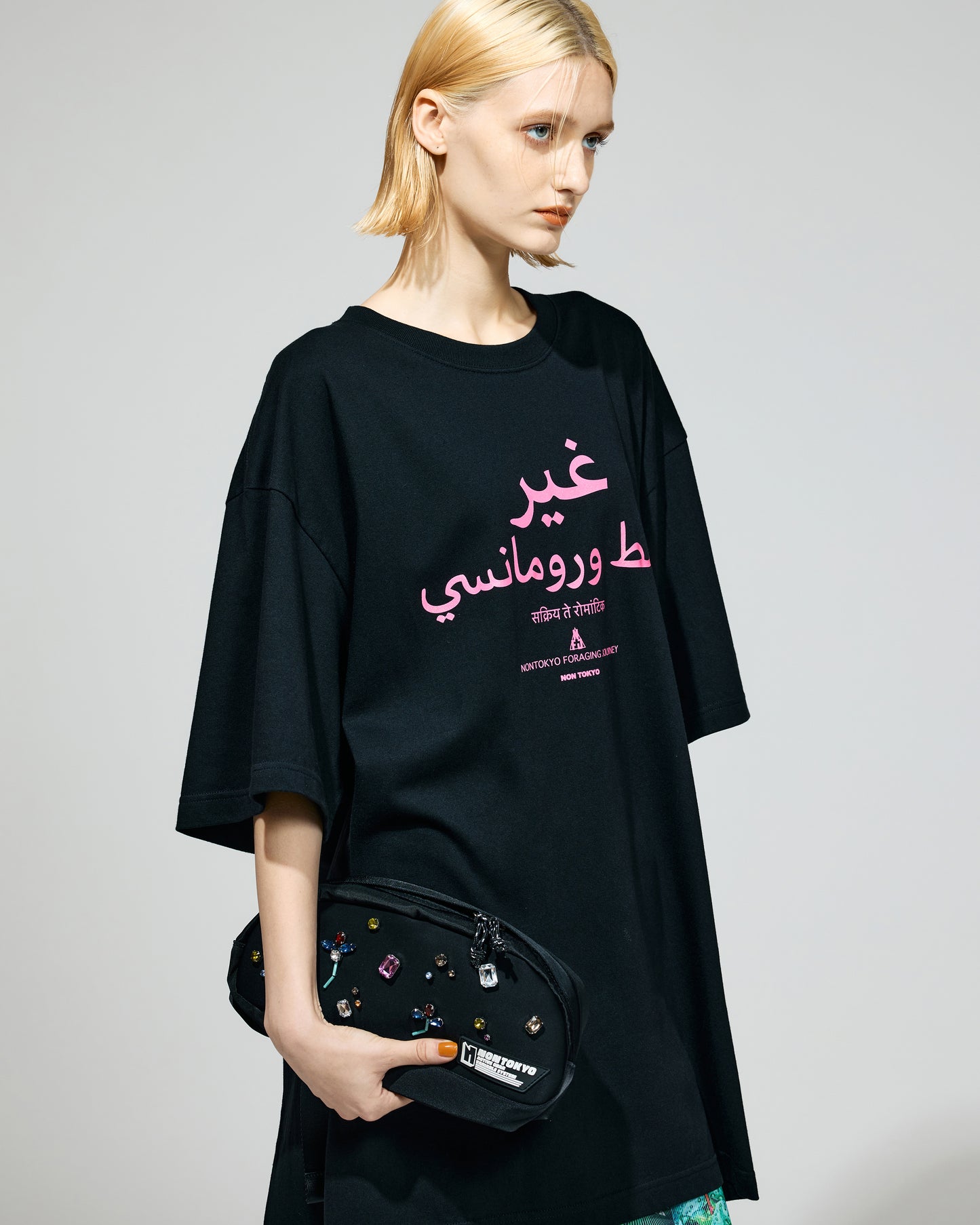 PRINT BIG T-SHIRT (Arabic/BLACK)