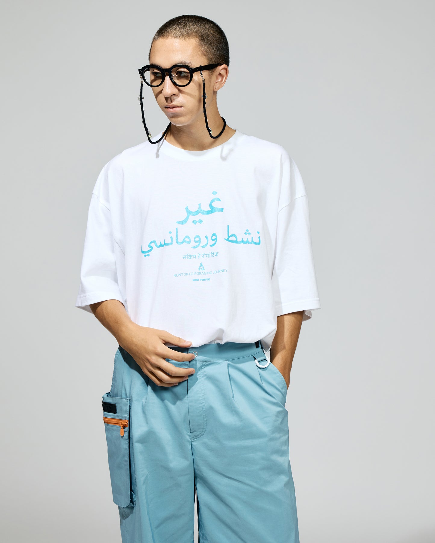 PRINT BIG T-SHIRT (Arabic/WHITE)