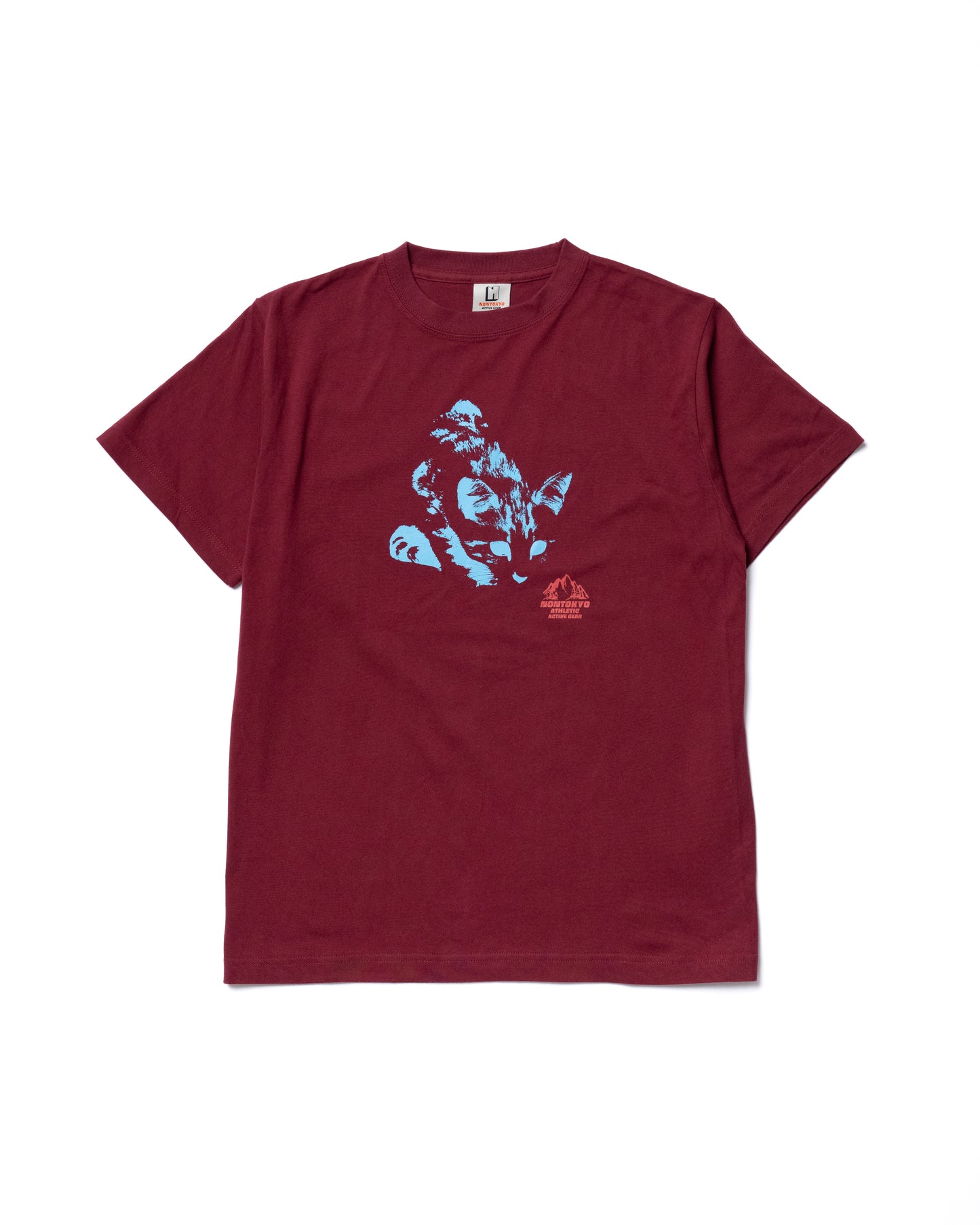 PRINT T-SHIRT (CAT/WINE)