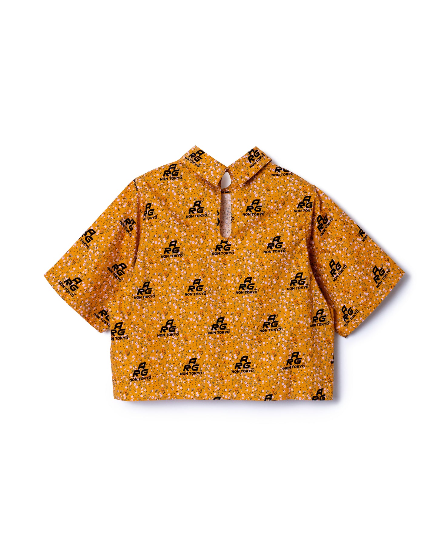 PRE ORDER / FLOCKED PRINT PULLOVER SHIRT (FLOWER)