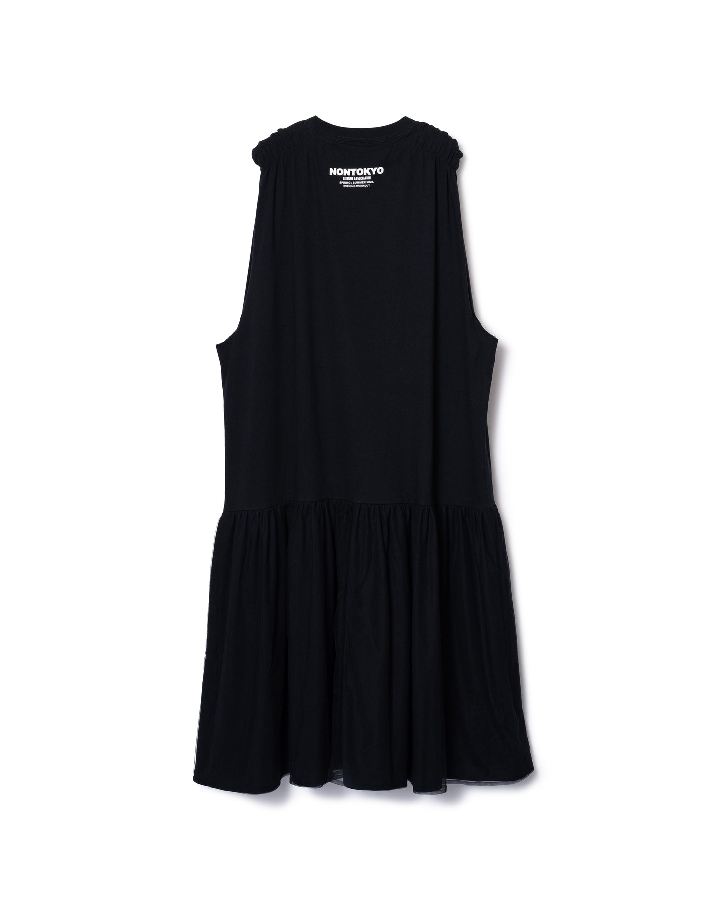 PRE ORDER / GATHER SLEEVE ONE-PIECE (BLACK)　