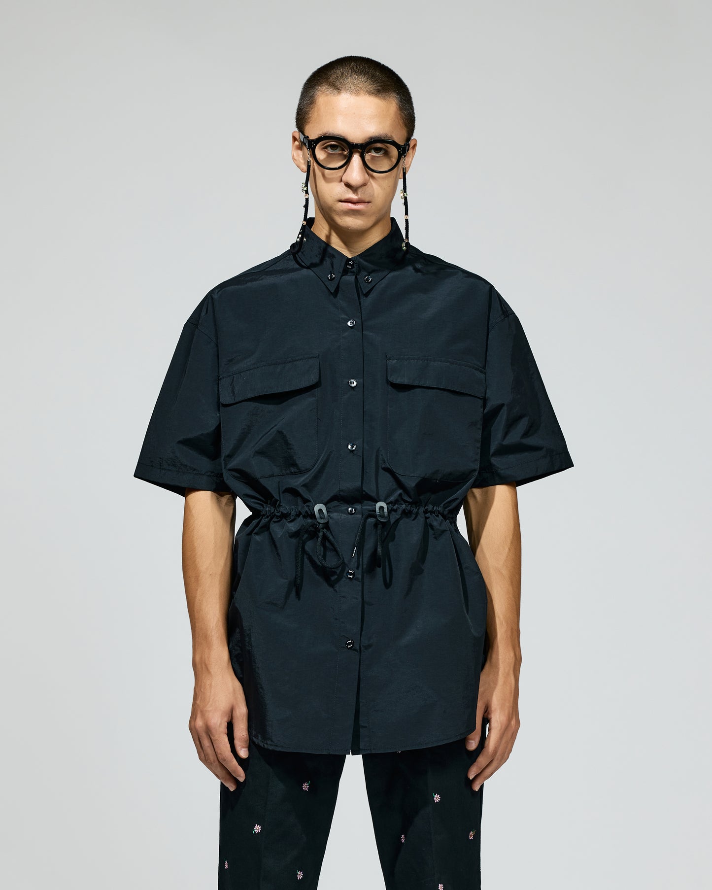 PRE ORDER / WIDE CARGO SHIRT (BLACK)