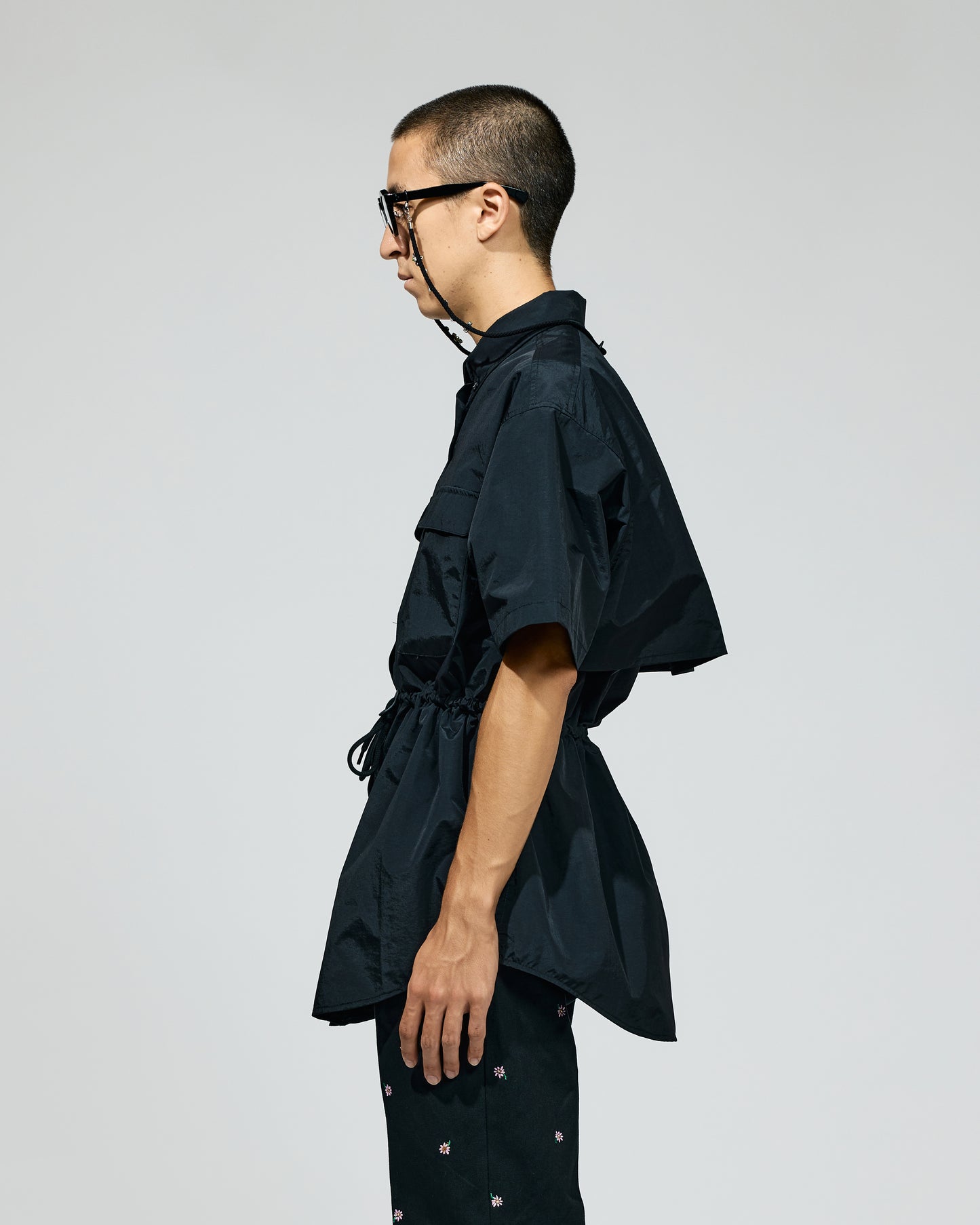 PRE ORDER / WIDE CARGO SHIRT (BLACK)