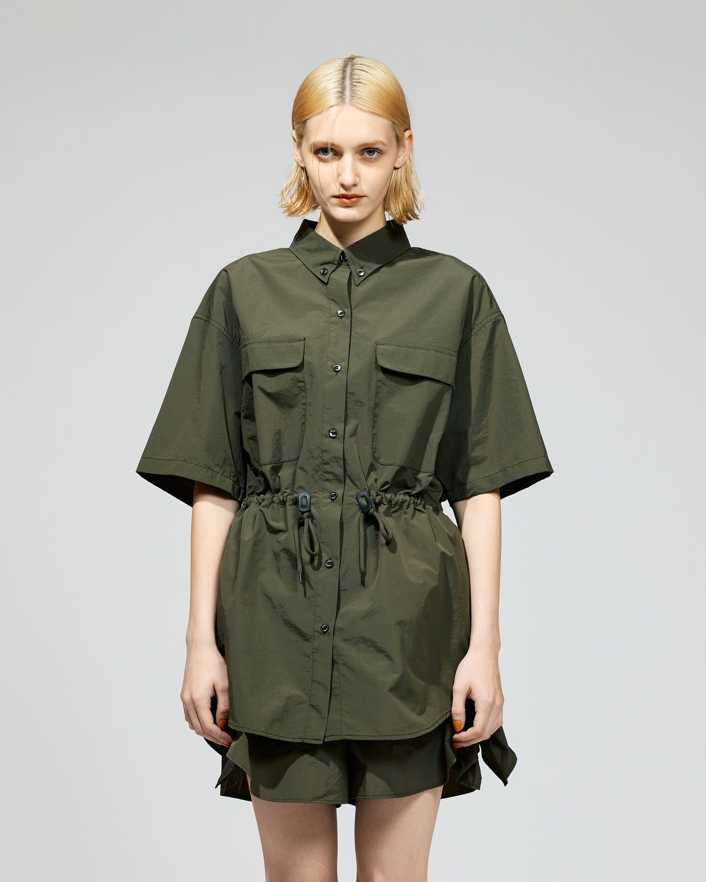 PRE ORDER / WIDE CARGO SHIRT (KHAKI)