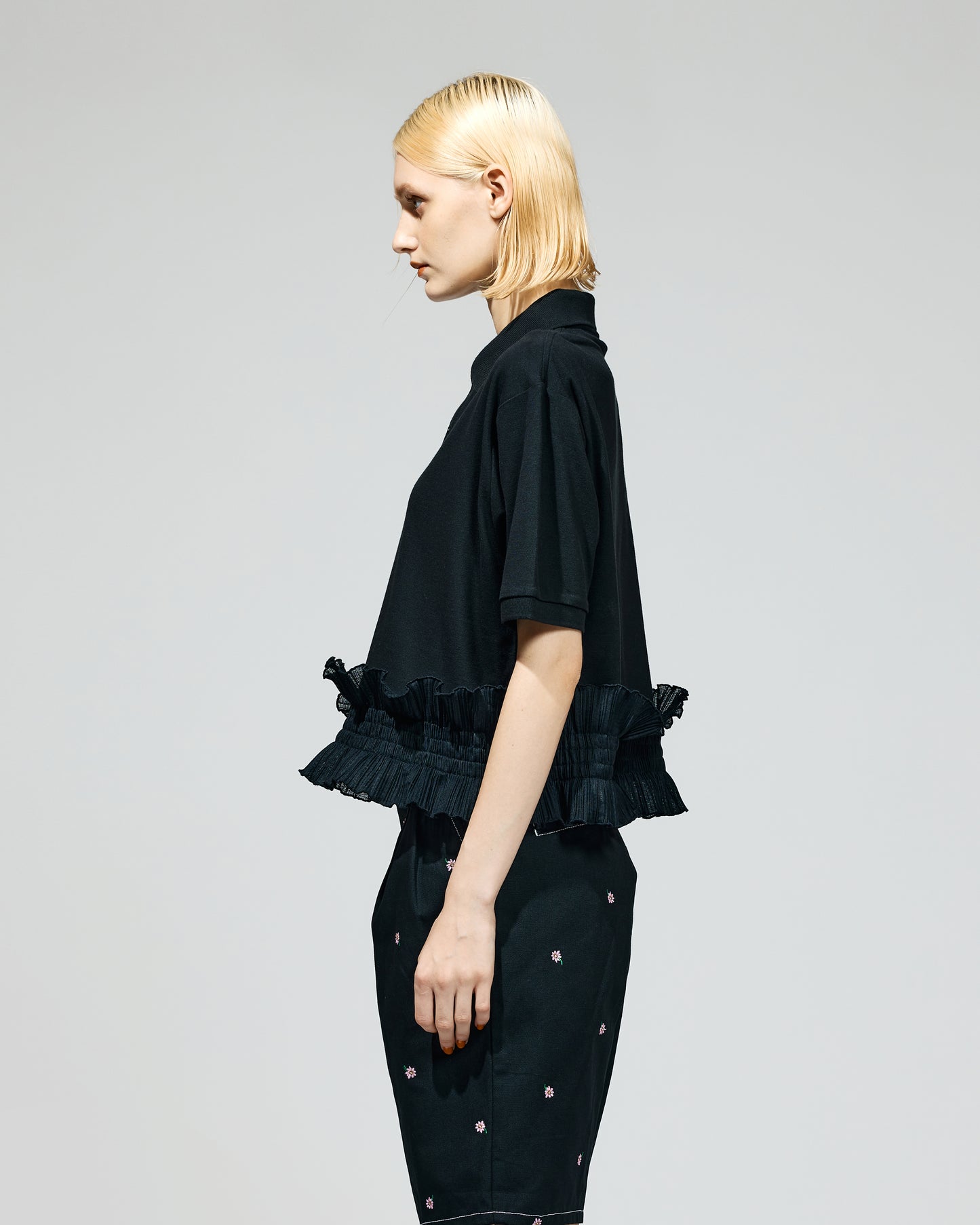 NON TOKYO / DOUBLE RIBBON SHIRT (BLACK)