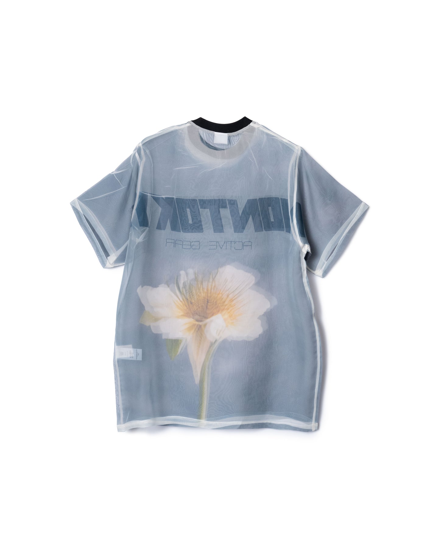 PRE ORDER / DIRECT PRINT SHEER T-SHIRT (FLOWER)