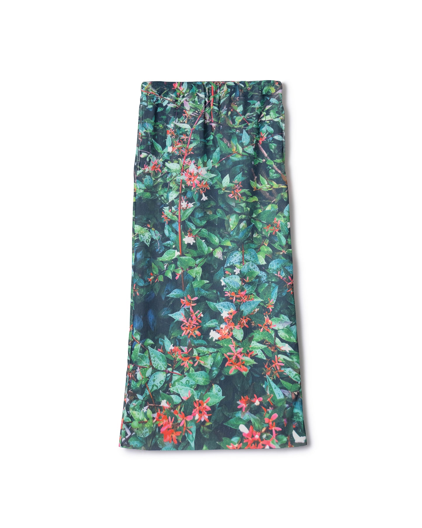 PRE ORDER / PRINT RIB TIGHT SKIRT (GRASS)