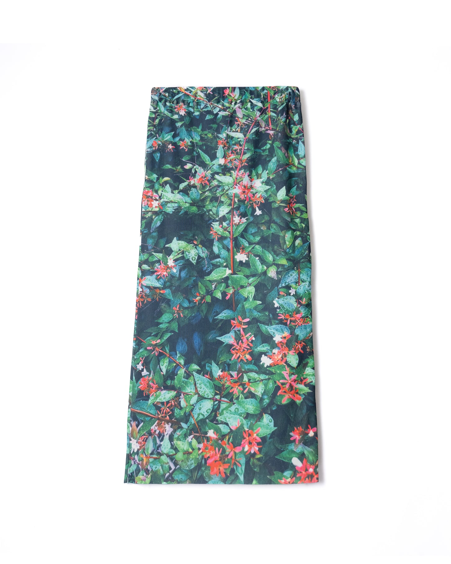 PRE ORDER / PRINT RIB TIGHT SKIRT (GRASS)