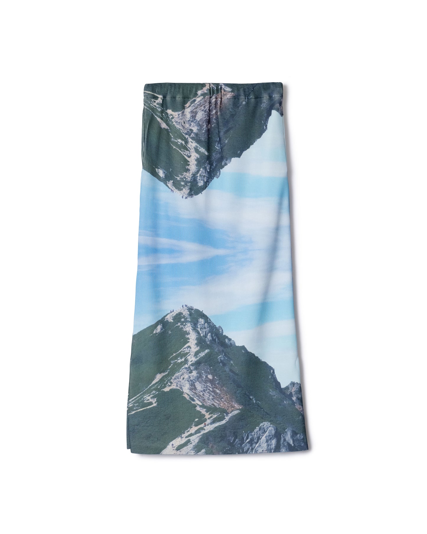 PRE ORDER / PRINT RIB TIGHT SKIRT (MOUNTAIN)