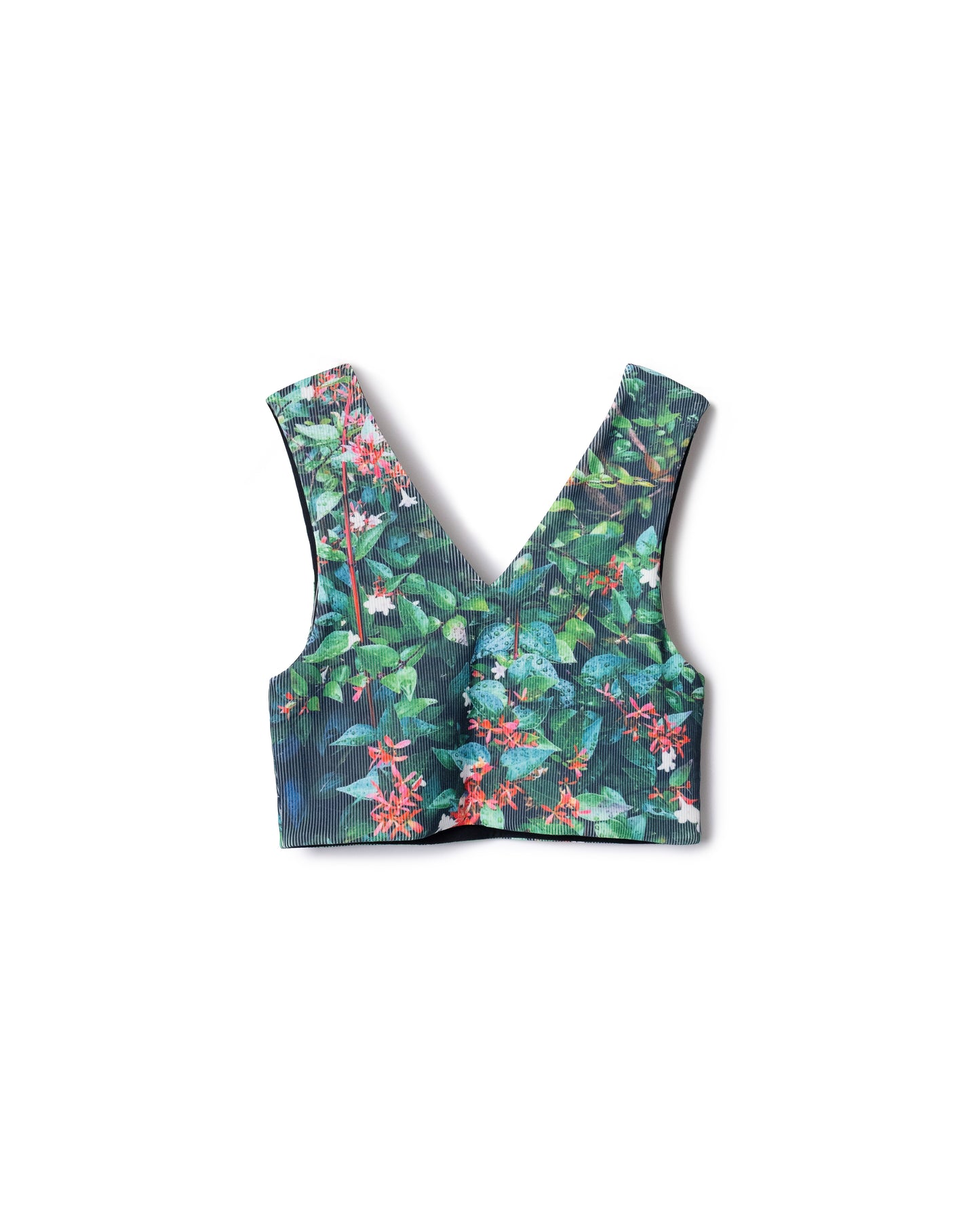 PRE ORDER / PRINT RIB BUSTIER (GLASS)