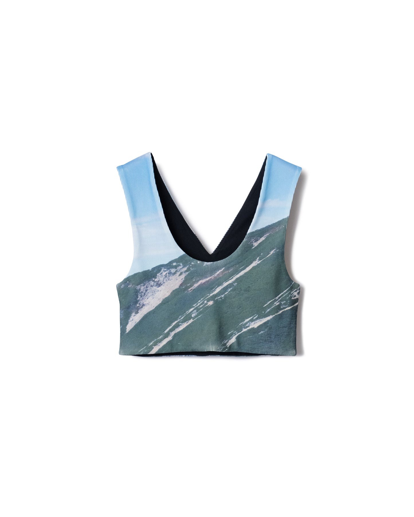 PRE ORDER / PRINT RIB BUSTIER (MOUNTAIN)