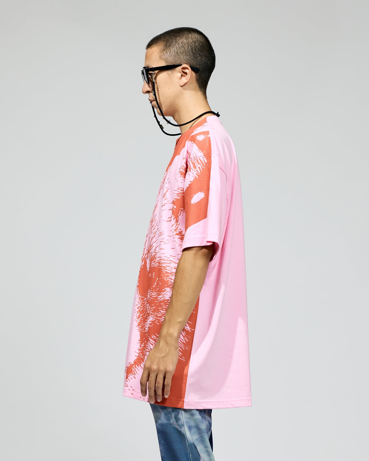 PRE ORDER / FOX PRINT BIG T-SHIRT 　(PINK)　