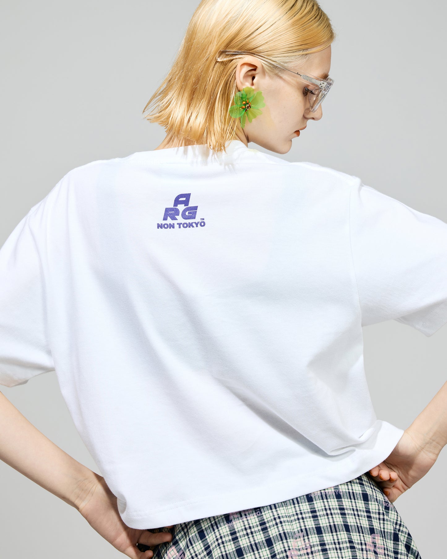 PRE ORDER / NON PRINT SHORT T-SHIRT (WHITE)