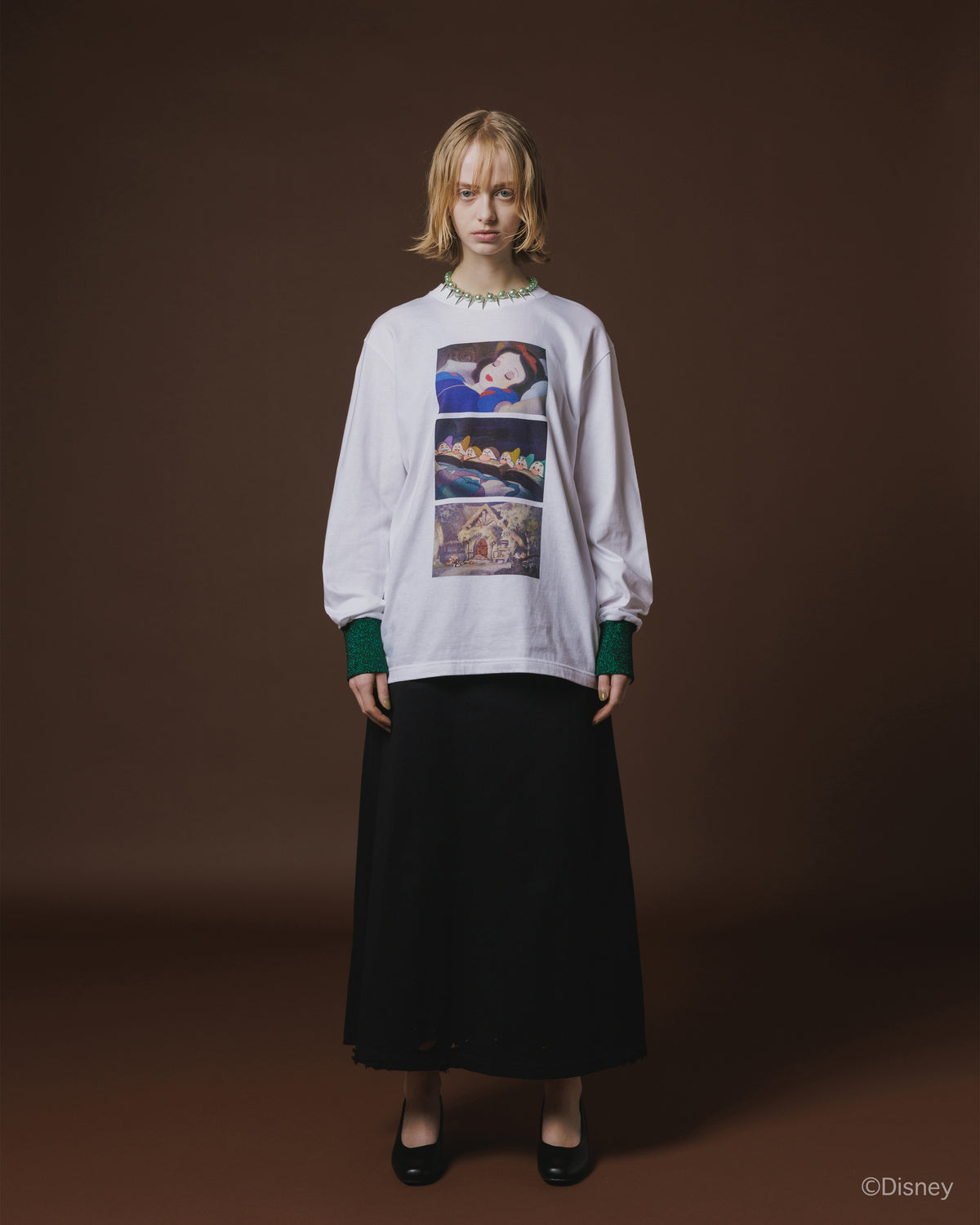 CRASH LONG SKIRT (BLACK)