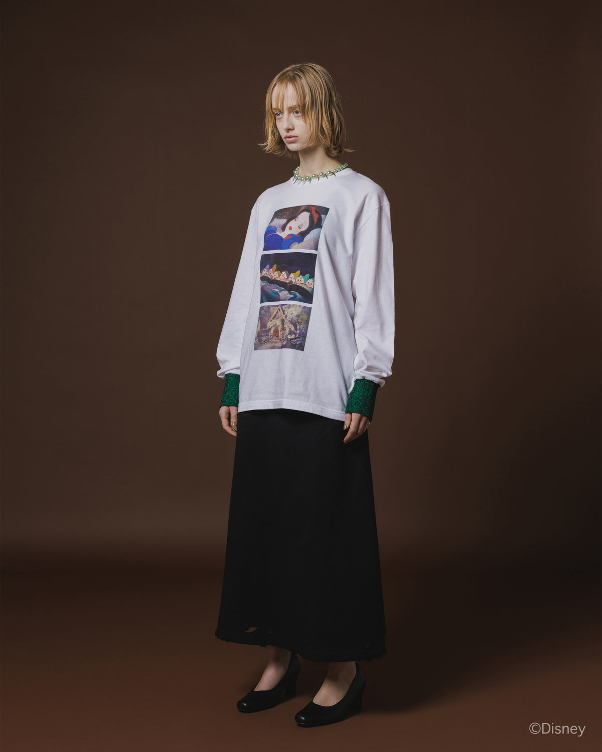 CRASH LONG SKIRT (BLACK)