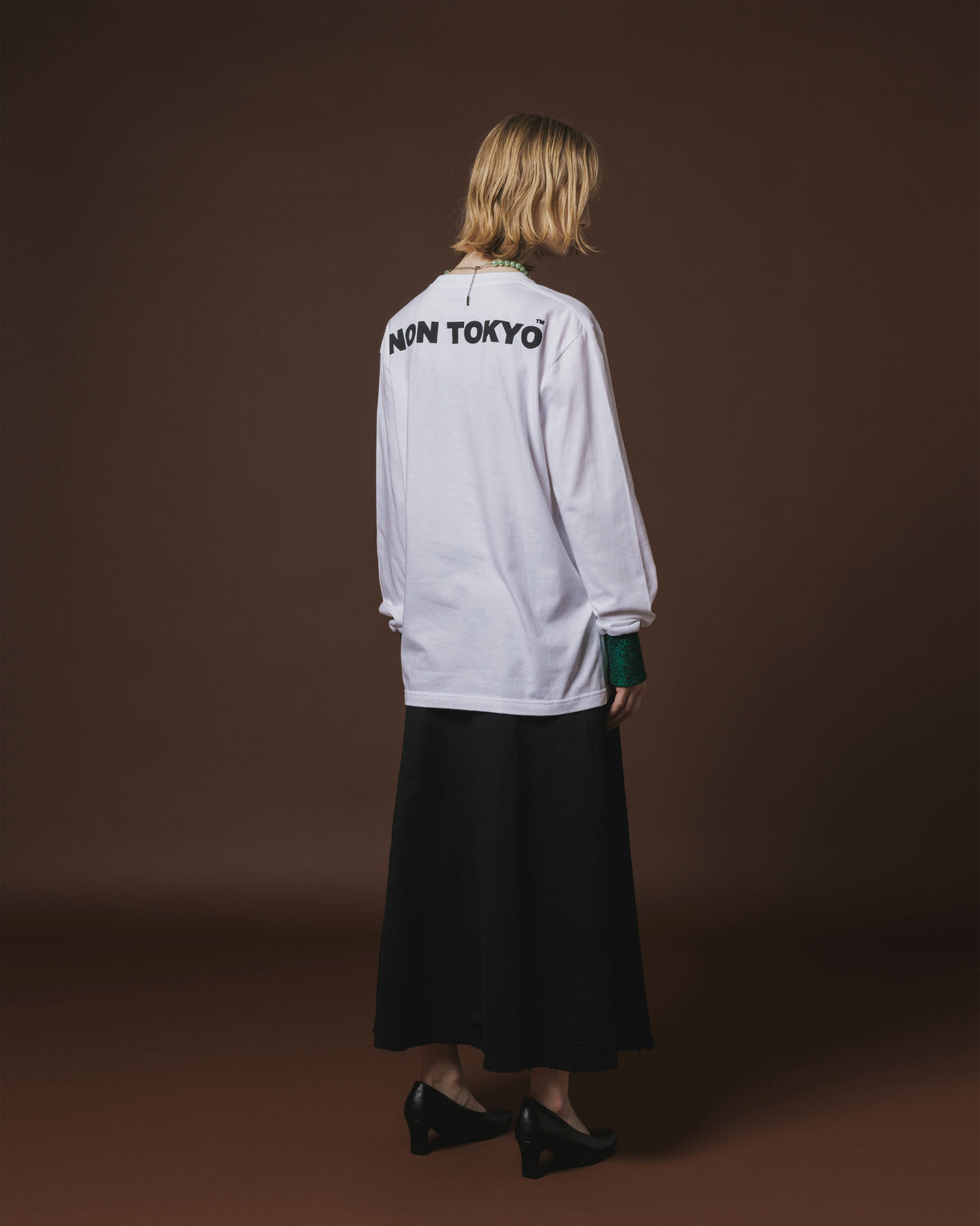 【Disney collection】PRINT L/S T-SHIRT / SNOW WHITE (WHITE)