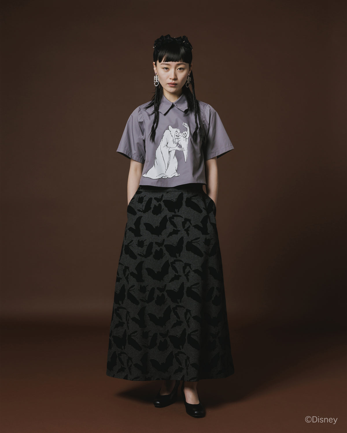 【Disney collection】PULLOVER BATS SHIRT (GRAY)