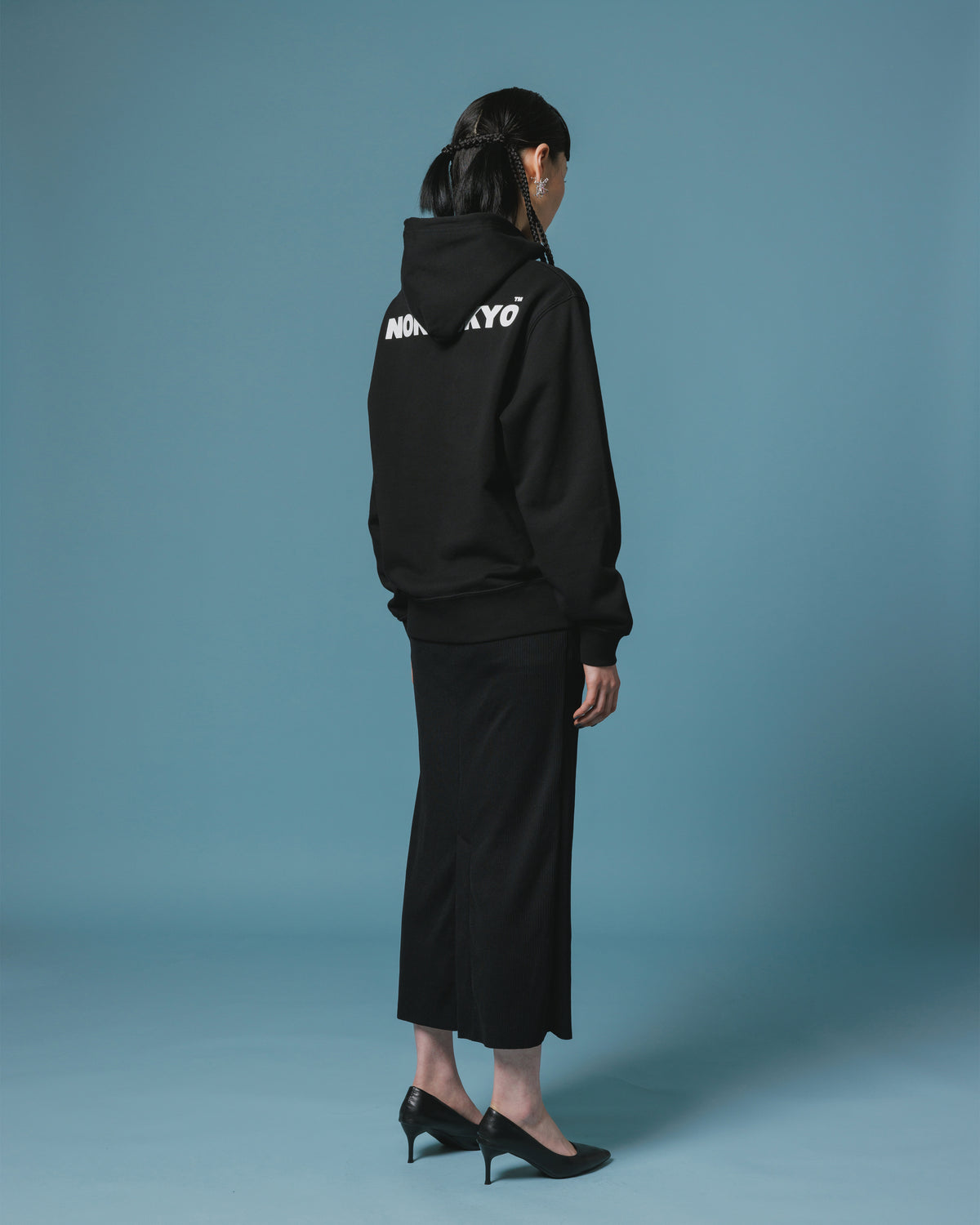 【Disney collection】PRINT PULLOVER PARKA / BACK (BLACK)