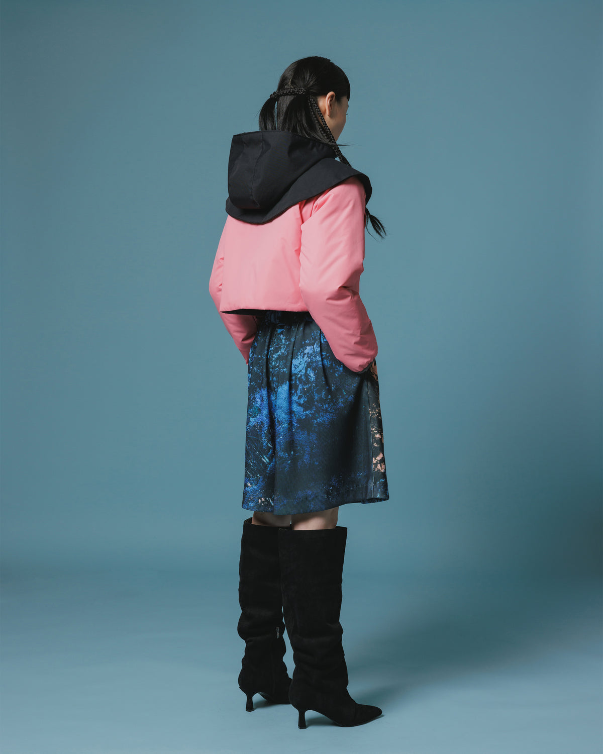 PRINT RIB WIDE SHORTS (BRANCH)