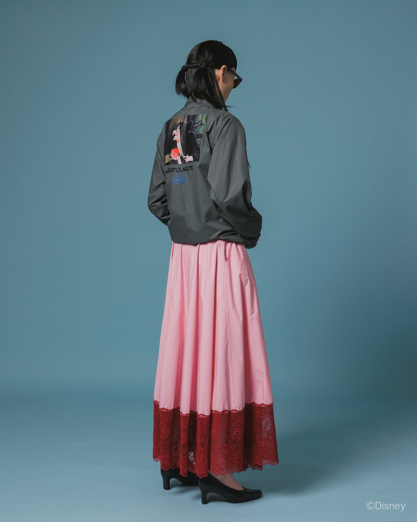 【Disney collection】PRINT COACH JACKET / OLD HAG (MUSTARD)