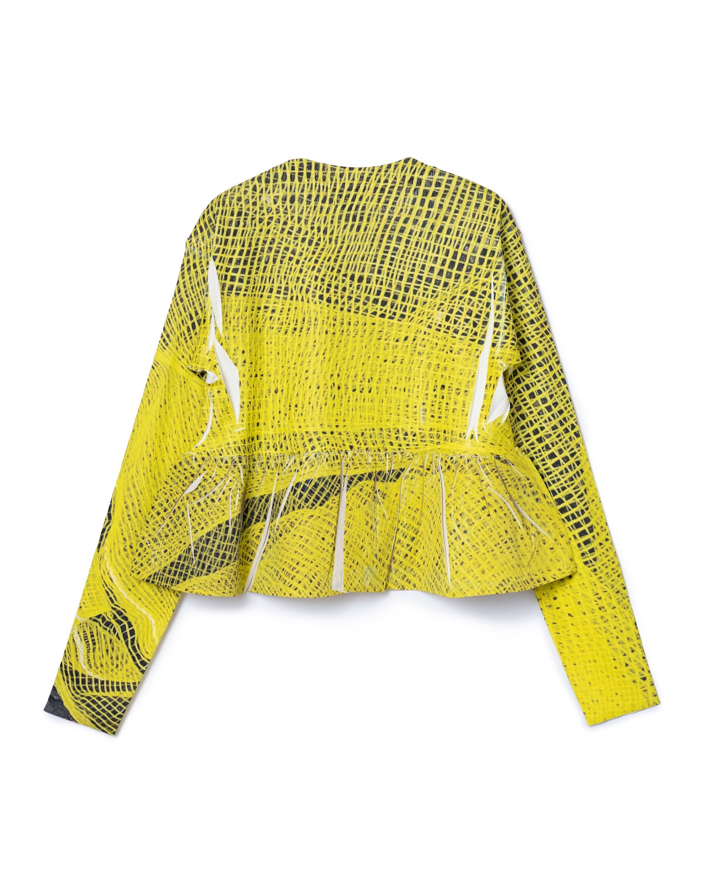 DIRECT PRINT RIB GATHER C/S (YELLOW MESH)