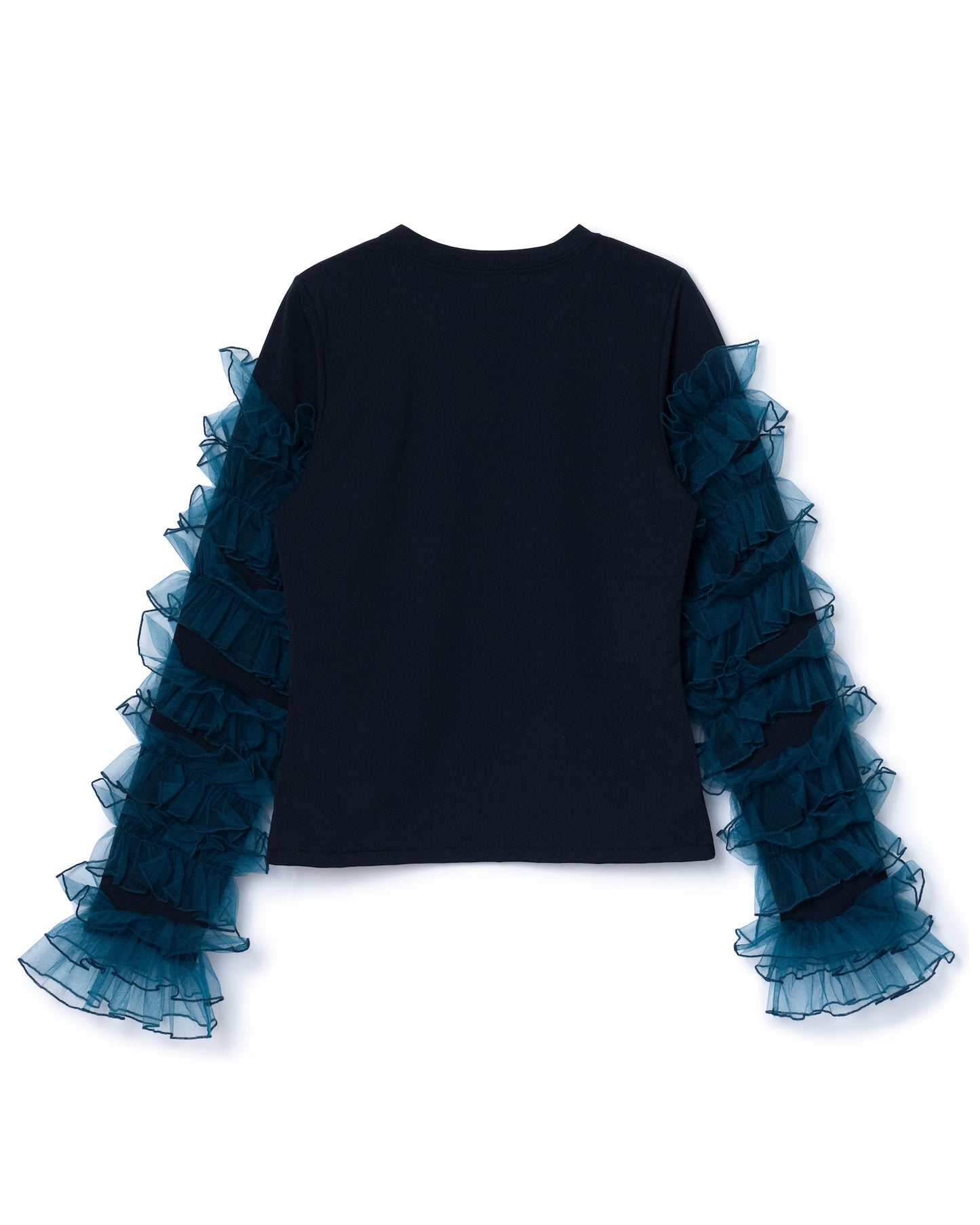 FRILL SLEEVE C/S (BLACK x GREEN)