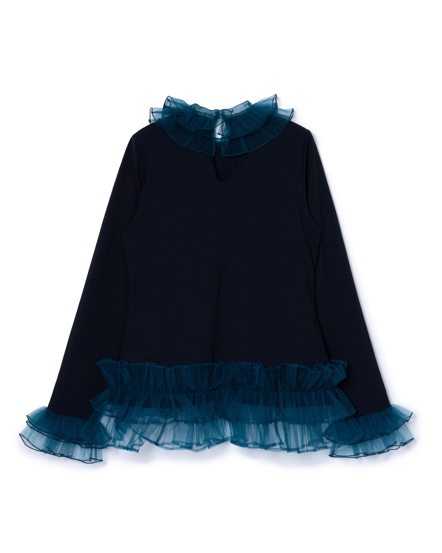 HEM FRILL C/S (BLACK x GREEN)