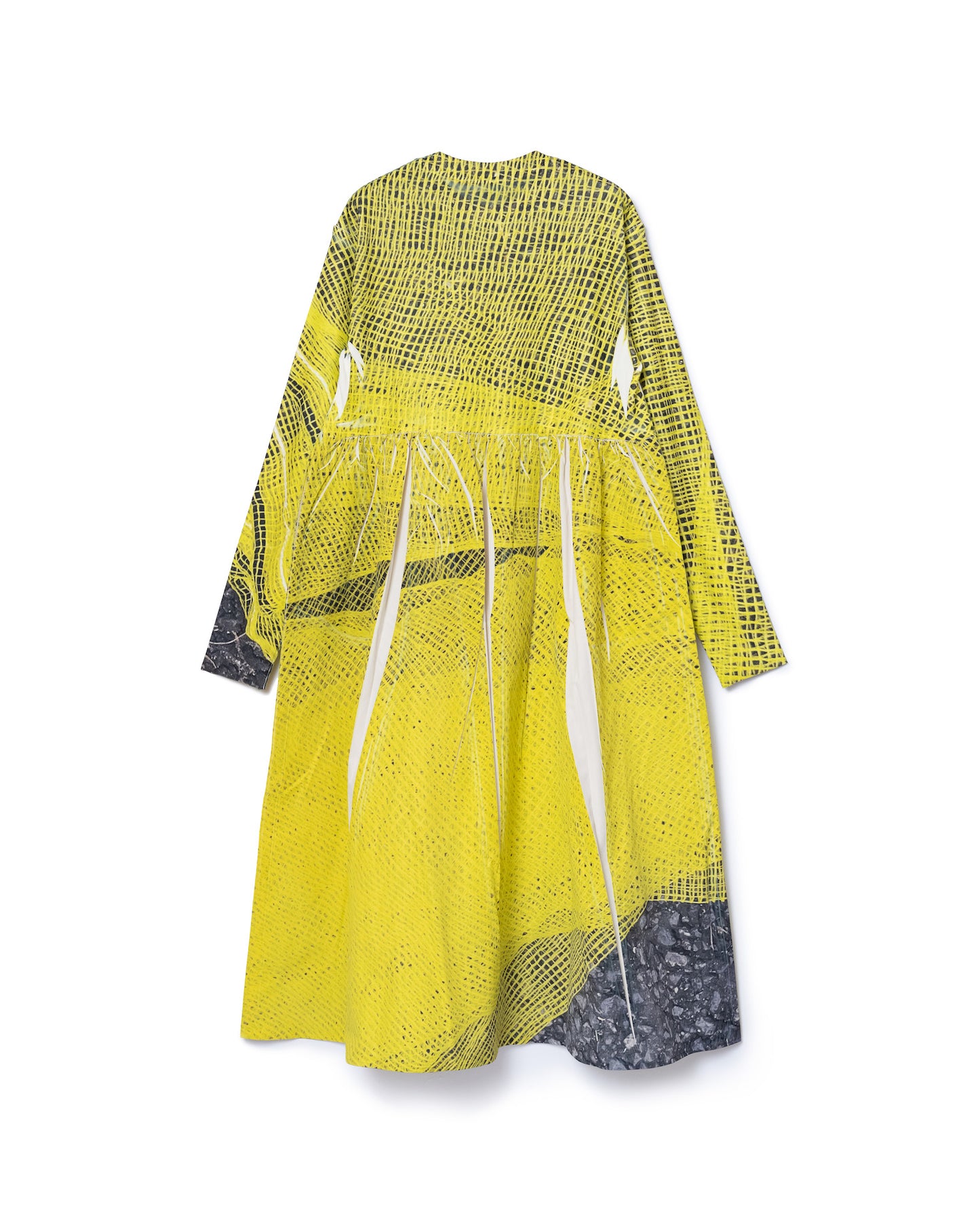 DIRECT PRINT RIB GATHER O/P (YELLOW MESH)