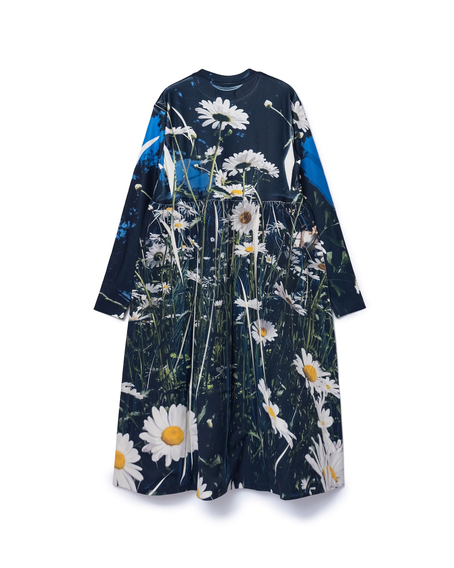 DIRECT PRINT RIB GATHER O/P (FLOWER)