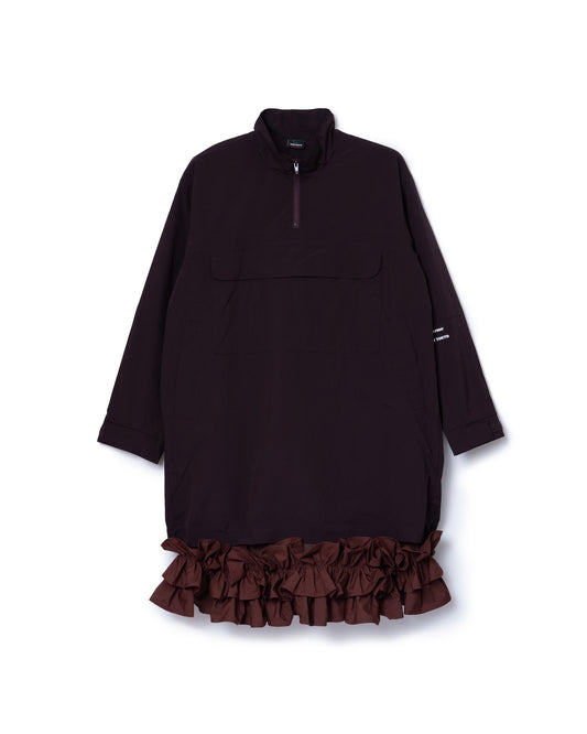 FRILL LAYER NYLONONE-PIECE (WINE)