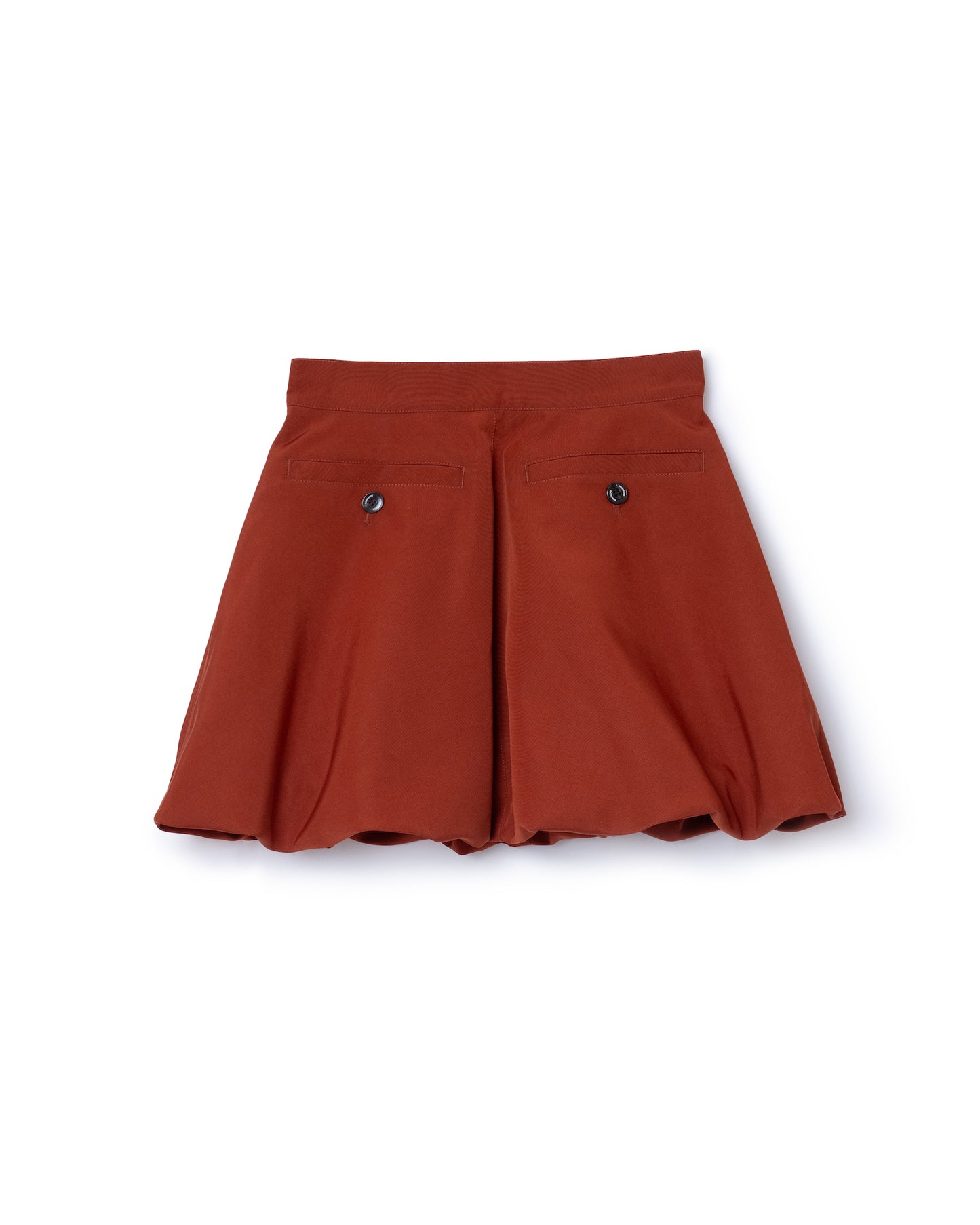 BALLOON MINI SKIRT (BROWN RED)