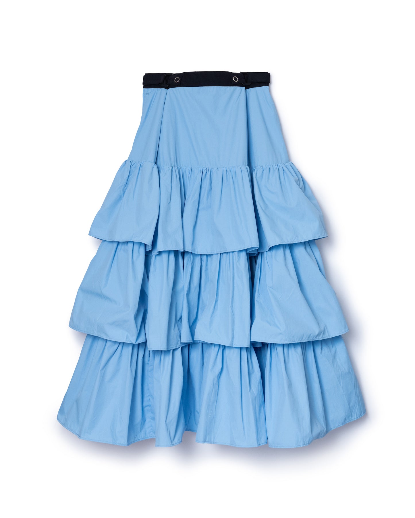 NYLON TIEREDSKIRT (BLUE)