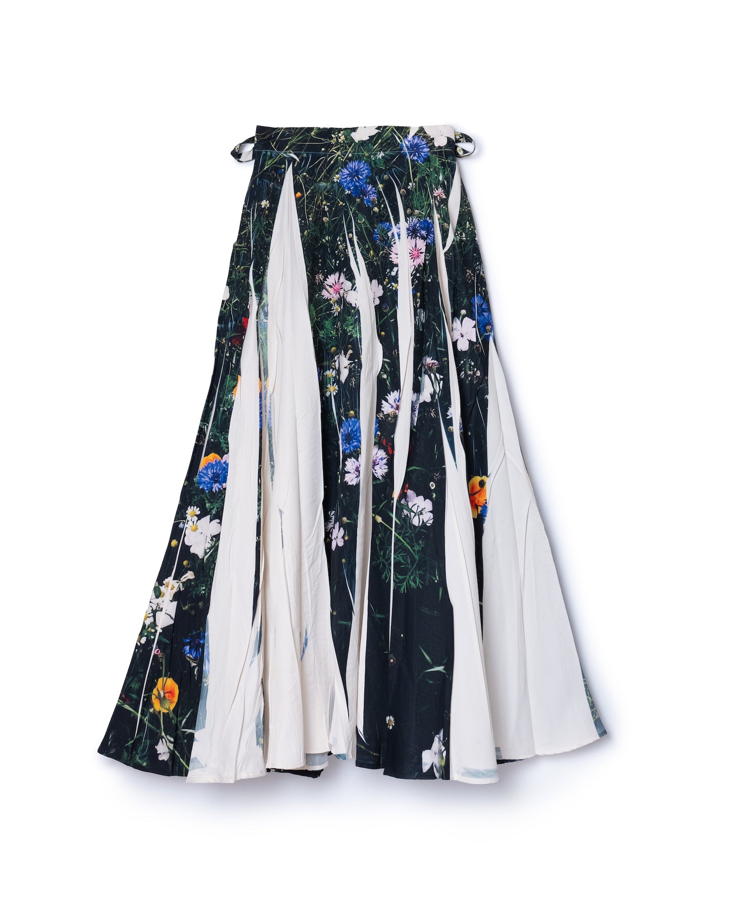 DIRECT PRINT RIBBON SKIRT (FLOWER)