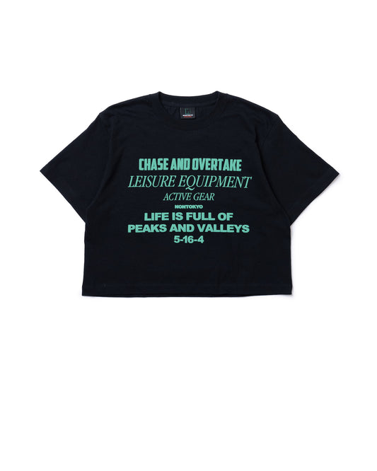 LETTERING PRINT SHORT T-SHIRT (BLACK)