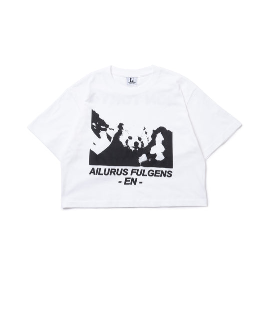 AILURUS FULGENS PRINT SHORT T-SHIRT (WHITE)
